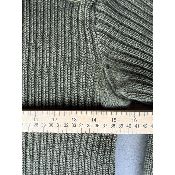 Vintage 90s USMC Size Small Sweater Service Wool Marine Corps Green - Picture 3 of 6